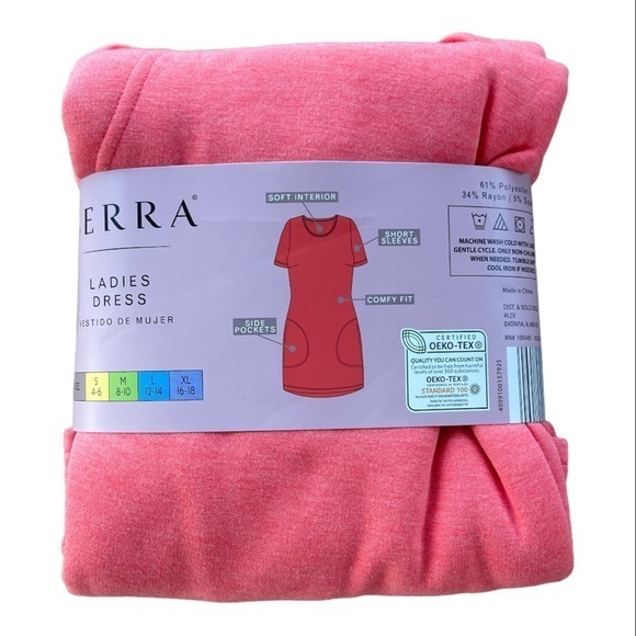 NWT SERRA Women Ladies Summer Shift Dress with pockets Size M - Picture 2 of 4